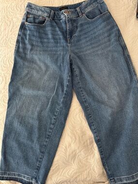 Talbots Women’s High-Waist Straight Ankle Jeans - Denim Blue